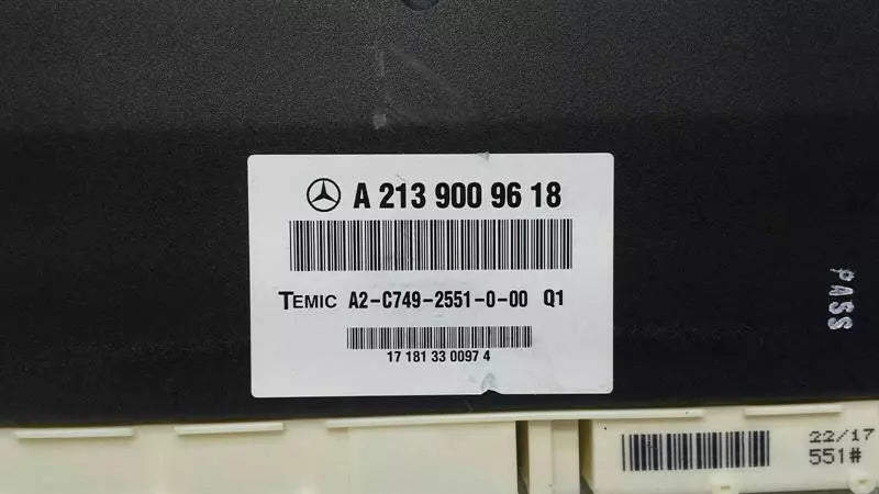 Mercedes E Class W213 Suspension Module A2139009618 Control Unit Air Suspension