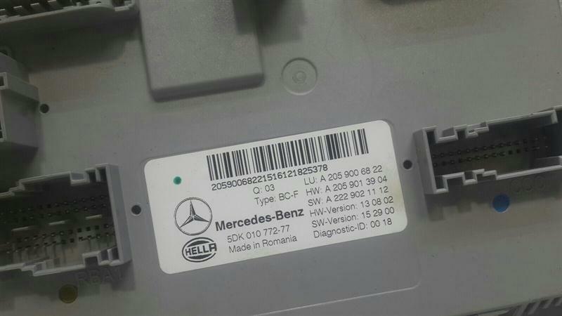 Mercedes C Class W205 Electronic Module A2059006822 Control Unit SAM Coupe
