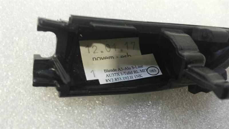 Audi A3 8V RHD dashboard trim set 8V2853189AE right hand drive aluminium aluminium S Line