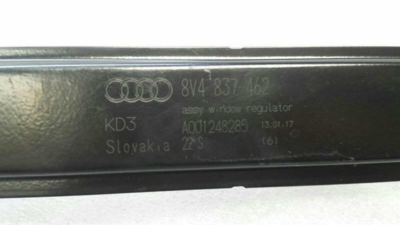 Audi A3 8V Facelift Right Front Door Winder 8V4837462 Window Regulator Front Right