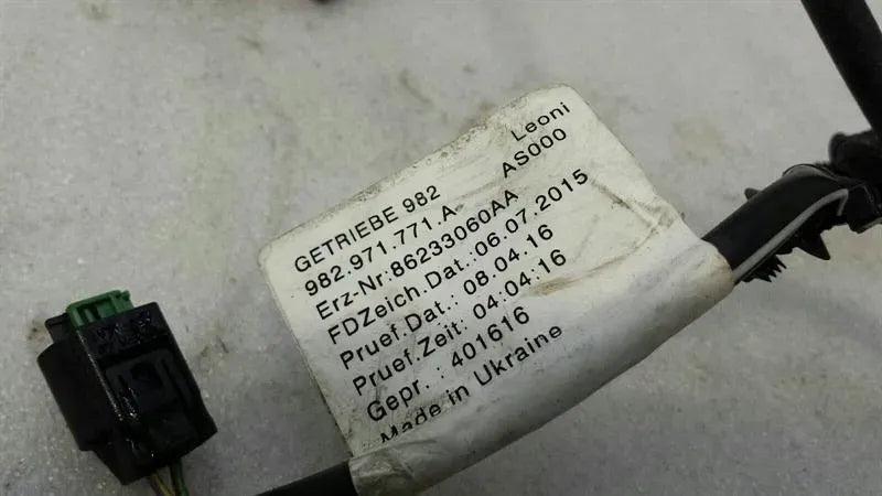 Porsche Boxster 718 Gearbox Wiring 982971771A Transmission Wiring Harness