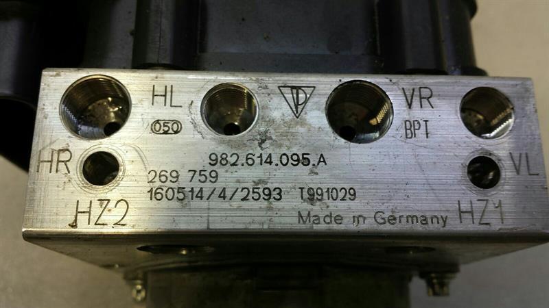 Porsche Boxster 718 A.B.S Pump 982614095A ABS Pump HYDRAULIC BLOCK 2.0T