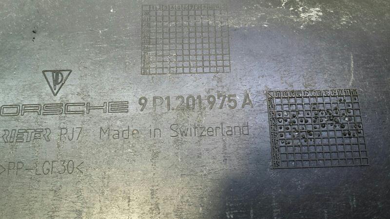 Porsche Boxster 718 Protective Plate 9P1201975A Underbody Trim
