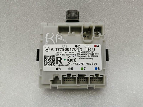 Mercedes A Class W177 RRH Door Module A1779001704 Rear Door Control Unit Re