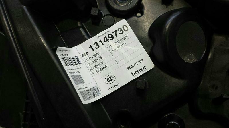 Mercedes A Class W176 RLH Door Winder A1767303800 Window Regulator Rear Left