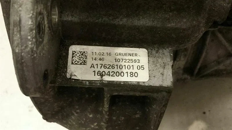 Mercedes W176 Gearbox A1762610101 Gearbox 711645 00 952218 Manual Diesel 6 Speed