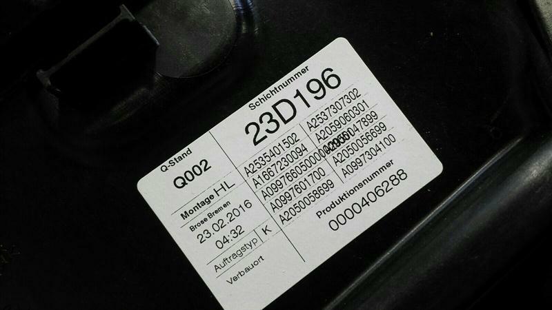 Mercedes GLC X253 Left Rear Door Winder A2537307902 Window Regulator Rear Left