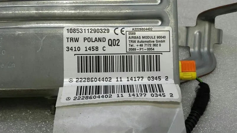 Mercedes S-Class W222 C Post Right Module A2228604402 Safety Module -