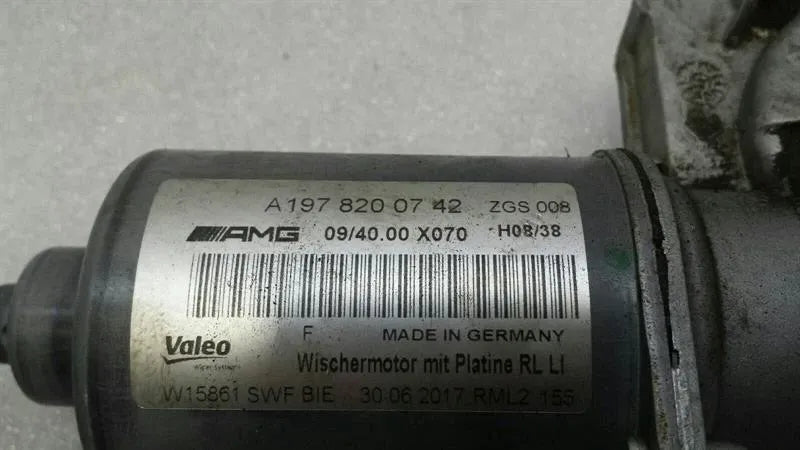 MERCEDES GT C190 GTR Front Wiper Engine A1978200742 RHD RIGHT HAND DRIVE-
