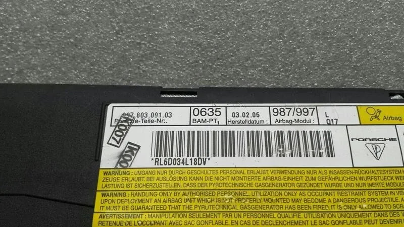 Porsche Boxster 987 Left Door Safety Module 99780309103 Door Left Module.-