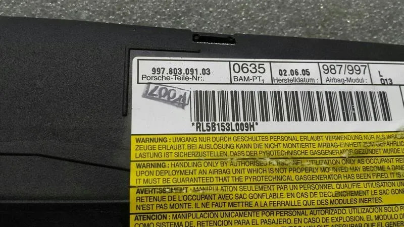 Porsche Boxster 987 Left Door Safety Module 99780309103 Door Left Module -