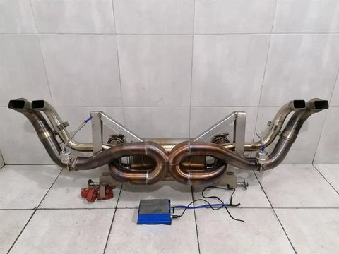 Audi R8 4S exhaust silencer stainless steel exhaust silencer race valve-
