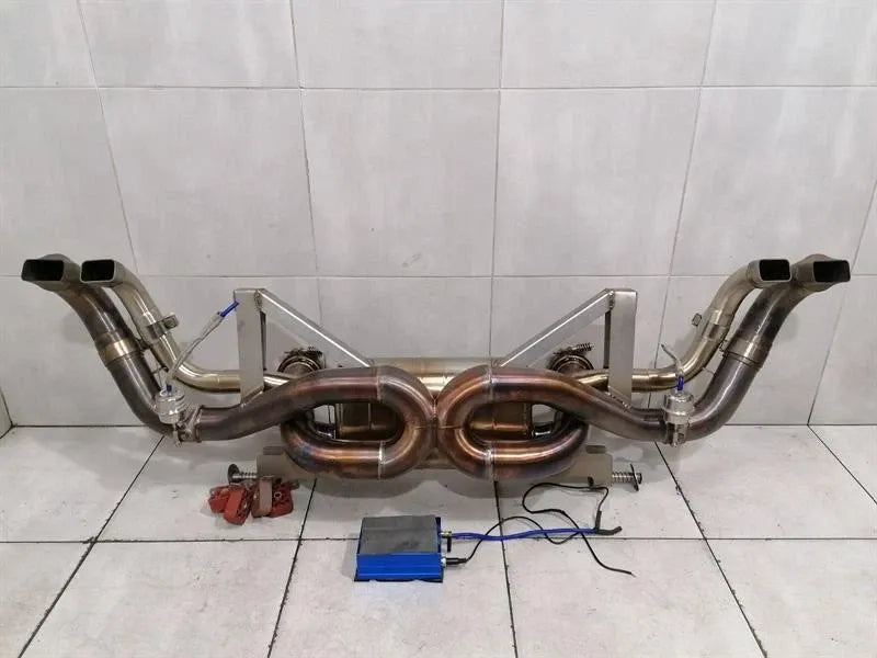 Audi R8 4S exhaust silencer stainless steel exhaust silencer race valve-
