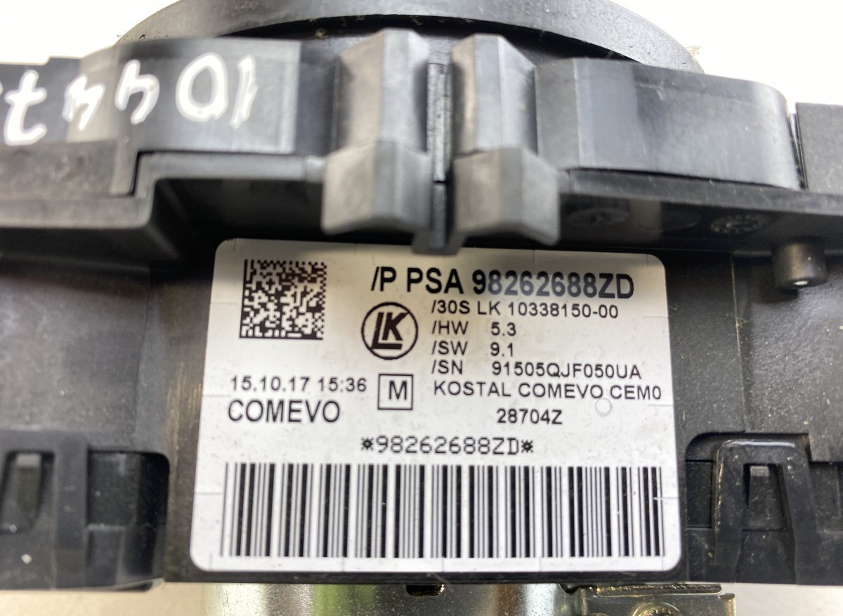98262688ZD Indicator/wiper/slip ring switch (stalk) PEUGEOT EXPERT / TRAVELLER (2016-)
