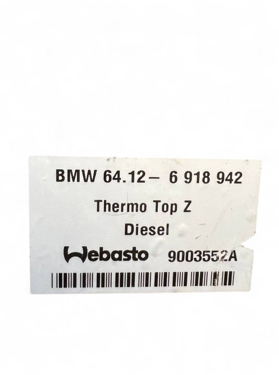 64126918942 6918942 Auxiliary / pakring heater (webasto) BMW X5 (E53) (2000-2007)