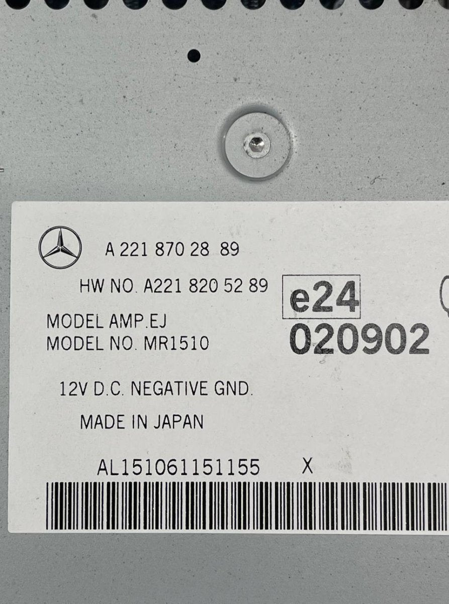 2218702889 2218205289 MR1510 Audio amplifier MERCEDES-BENZ S-CLASS (W221) (2005-2013)