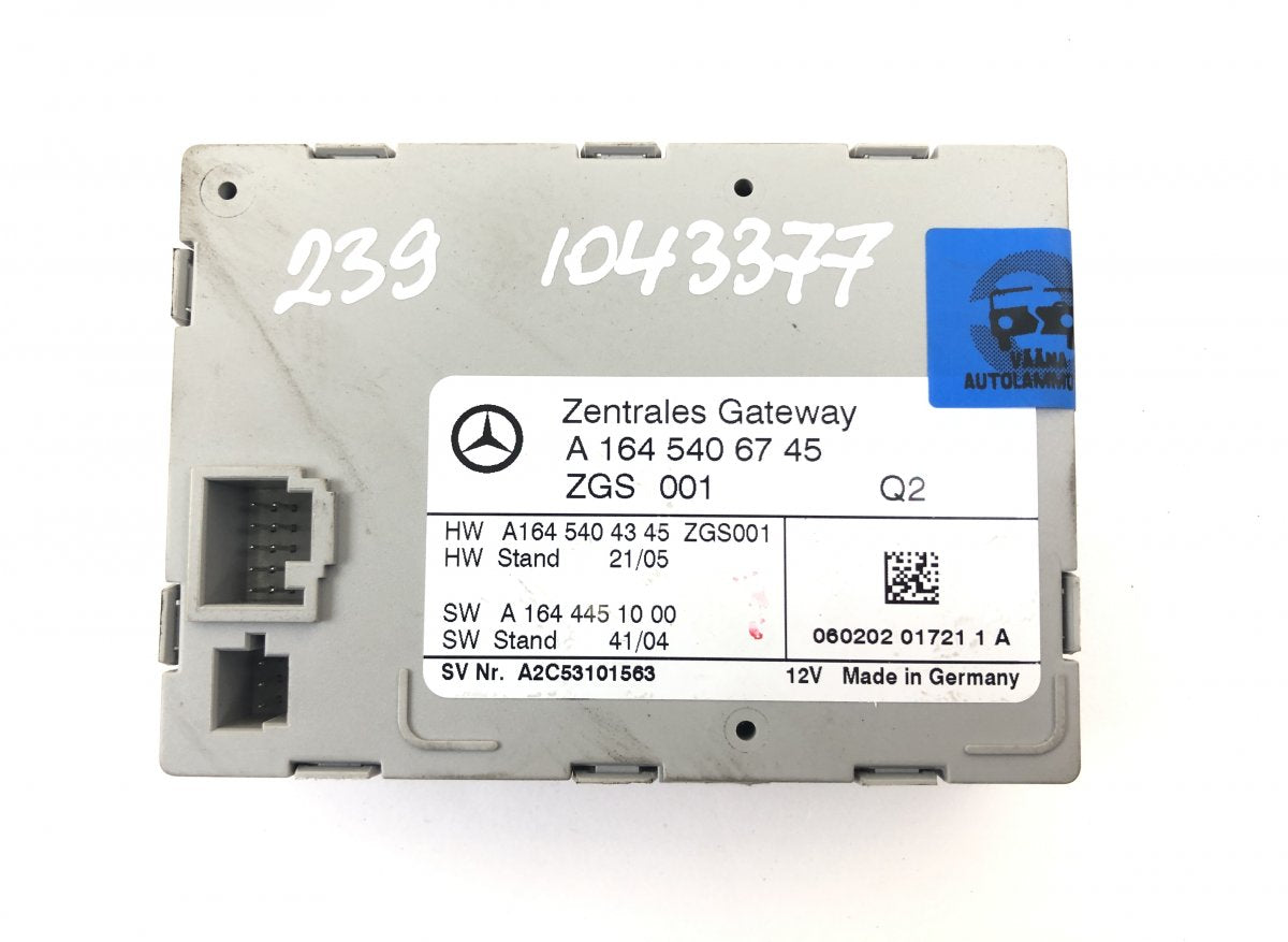 A2C53413674 A2C53101563 A2C53348005 Central gateway module MERCEDES-BENZ R-CLASS (W251) (2006-2013)