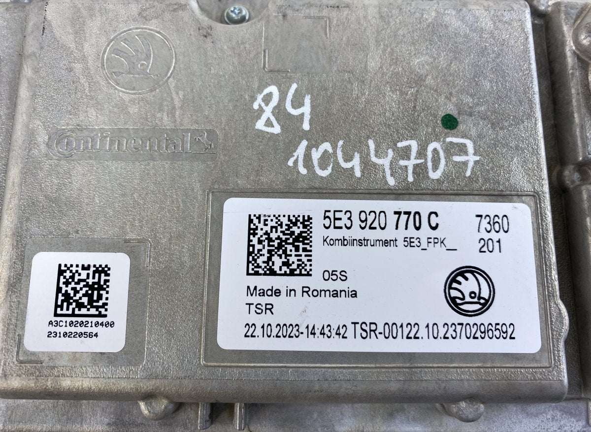 A3C1020210400 Instrument Cluster SKODA OCTAVIA IV (NX, NN) (2019-)