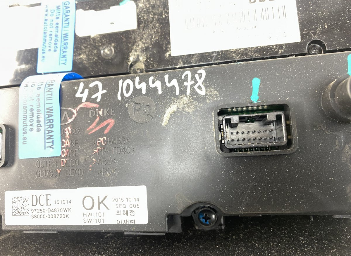 97250D4870WK Heater control panel KIA OPTIMA IV (JF) (2015-2020)