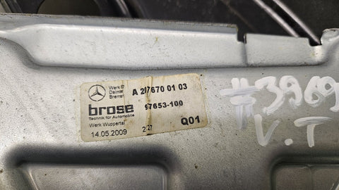 A2076700103 Window Regulator mechanism rear left MERCEDES-BENZ E-CLASS Coupe (C207) (2009-2016)