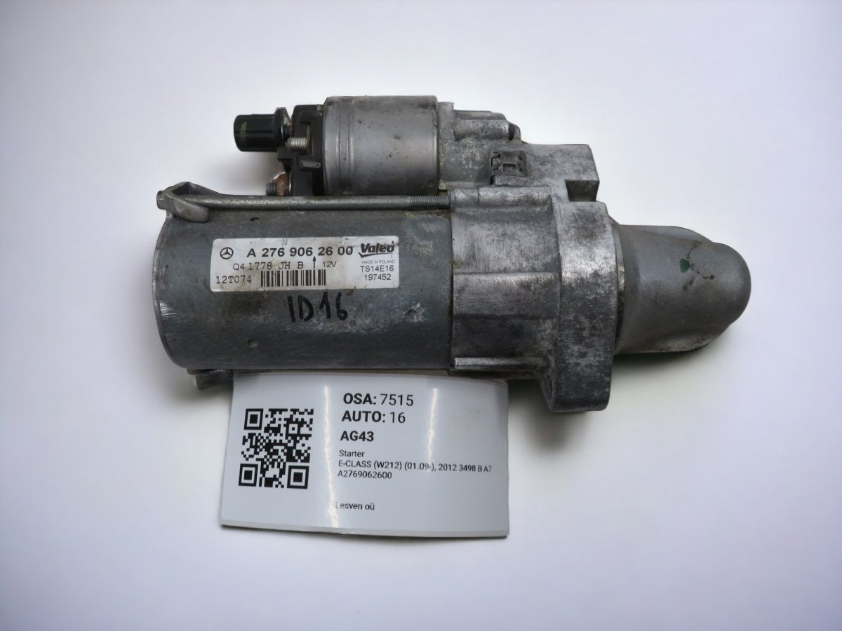 A2769062600 2769062600 Starter motor MERCEDES-BENZ E-CLASS (W212) (2009-2016)