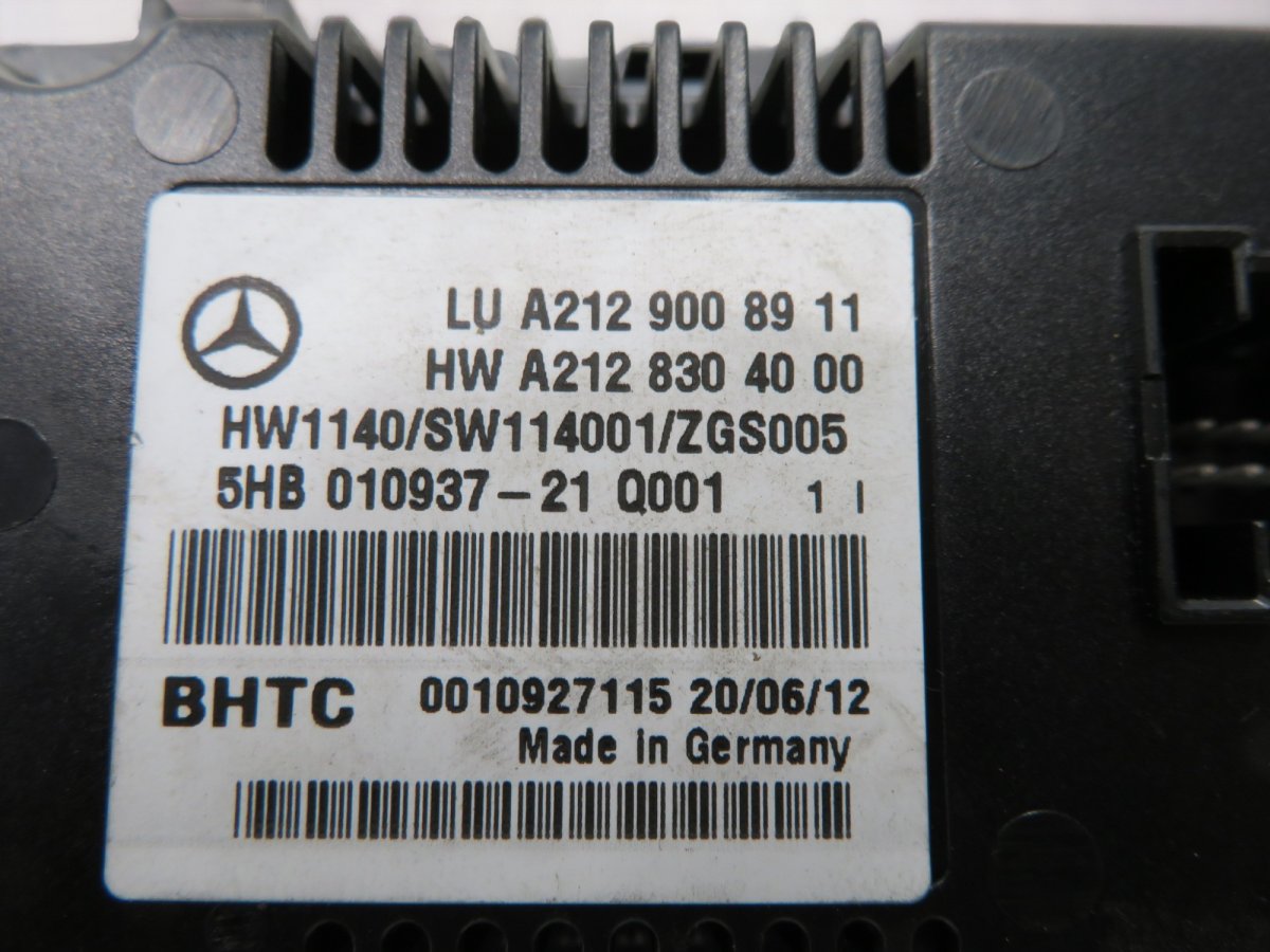 A2129008911 A2129003014 2129003014 Heater control panel MERCEDES-BENZ E-CLASS (W212) (2009-2016)