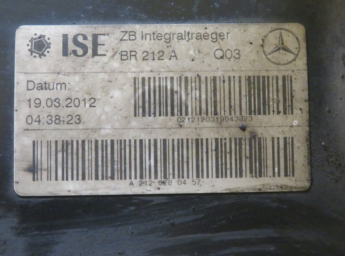 A2126280457 Front Axle Beam MERCEDES-BENZ E-CLASS (W212) (2009-2016)