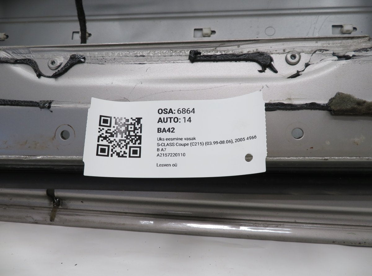 A2157220110 2157220110 Door Front Left MERCEDES-BENZ S-CLASS Coupe (C215) (1999-2006)