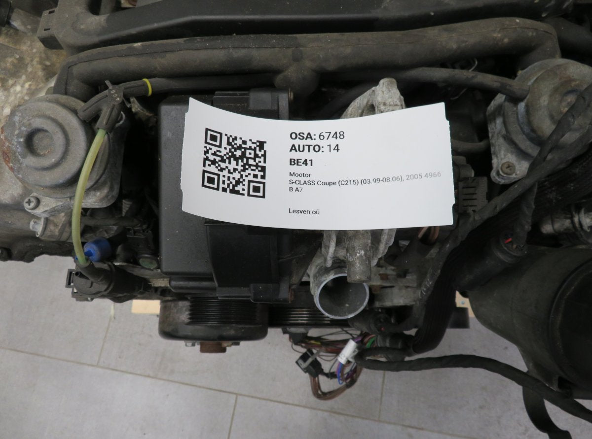 A1130101544 1130101544 11396030633332 113.960 Engine MERCEDES-BENZ S-CLASS Coupe (C215) (1999-2006)