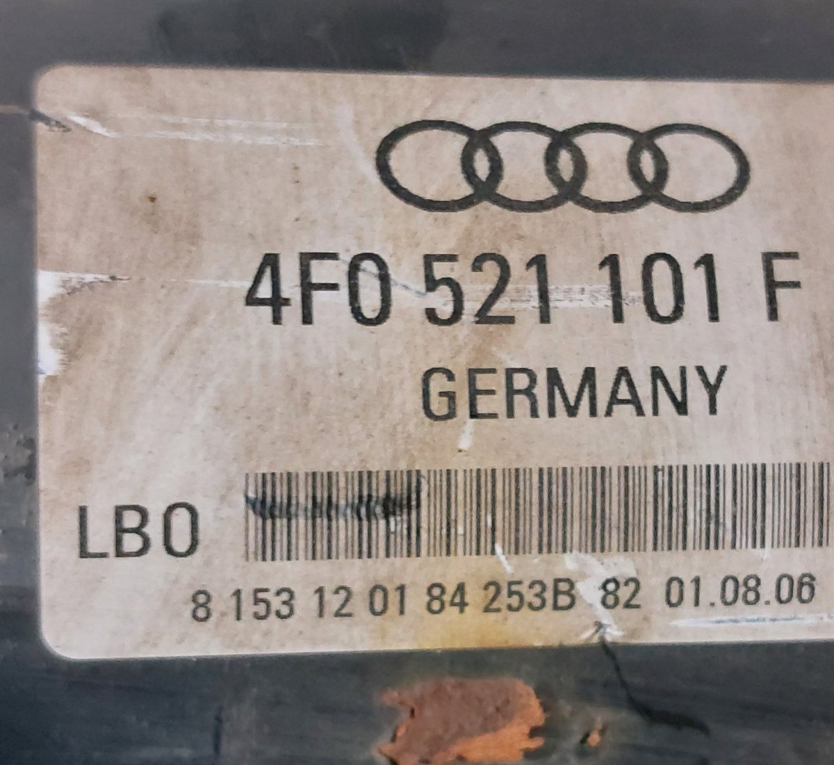 4F0521101F Propeller Shaft Complete AUDI A6 / A6 ALLROAD (C6, 4F) (2004-2011)