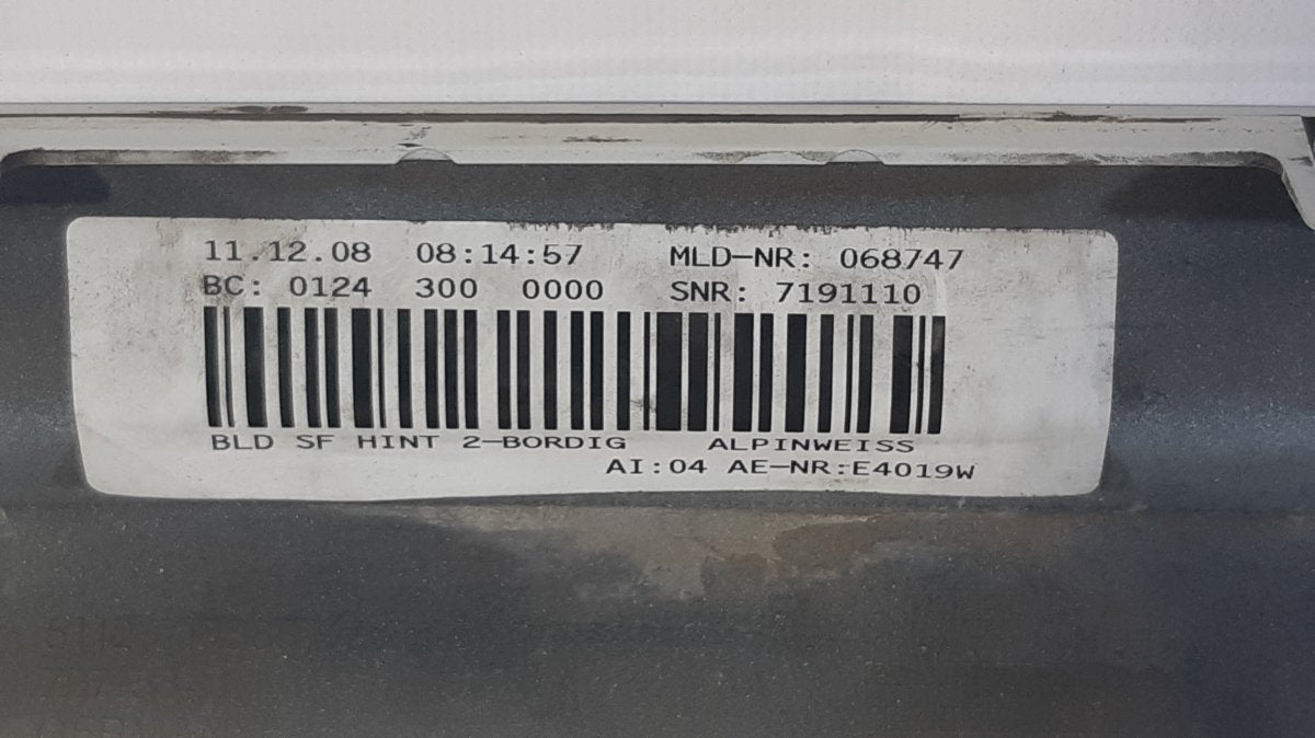 51127209920 Rear Bumper Spoiler BMW 7 (F01, F02) (2008-2016)