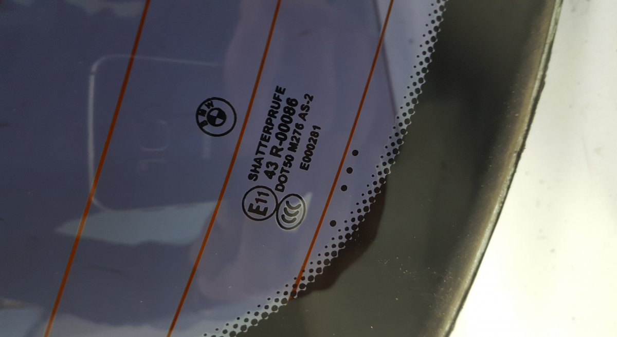 43R-00086 51317138639 Rear Window glass BMW 3 (E90, E91, E92, E93) (2005-2011)