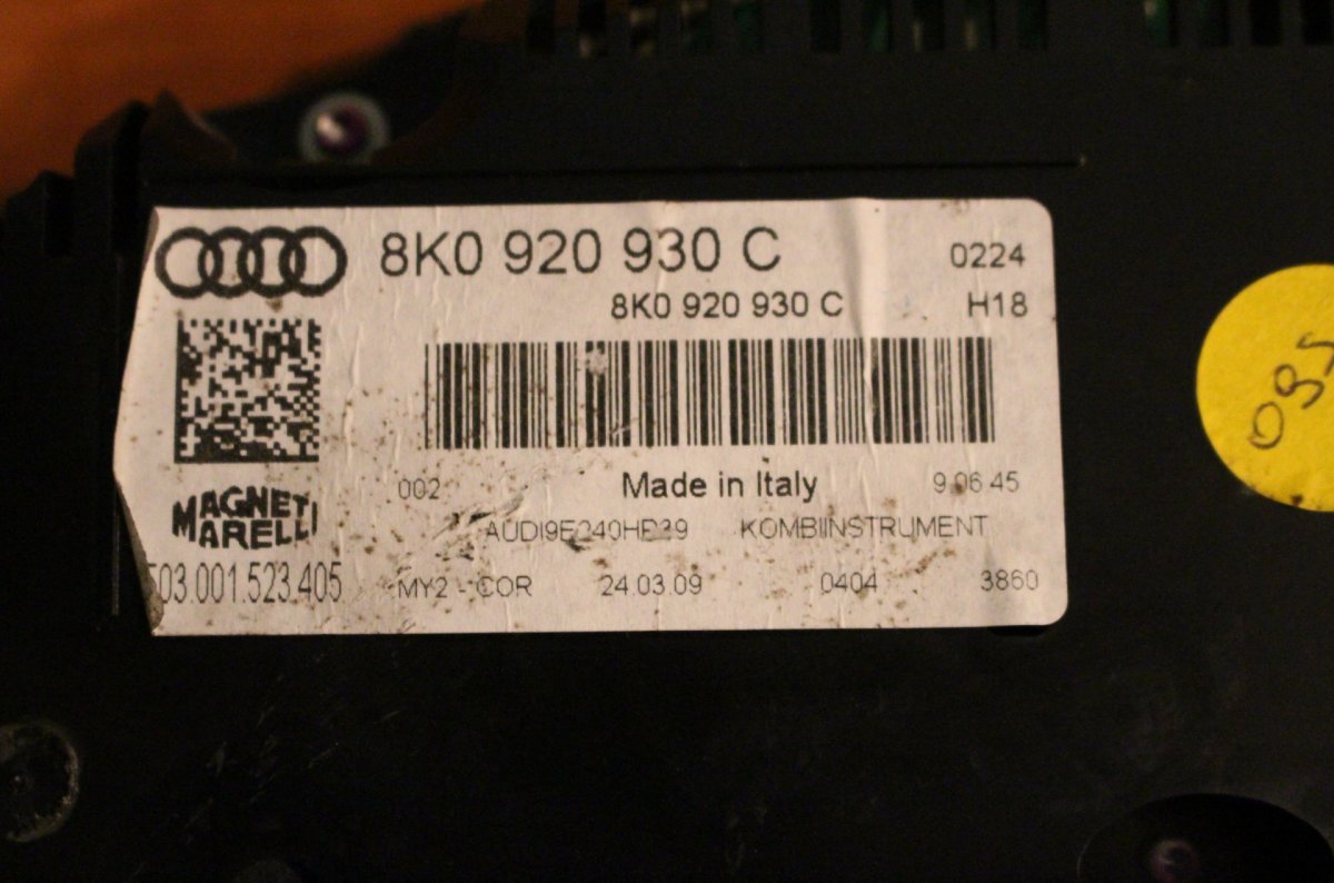 8K0920930C Instrument Cluster AUDI A4 / A4 ALLROAD (B8) (2007-2015)