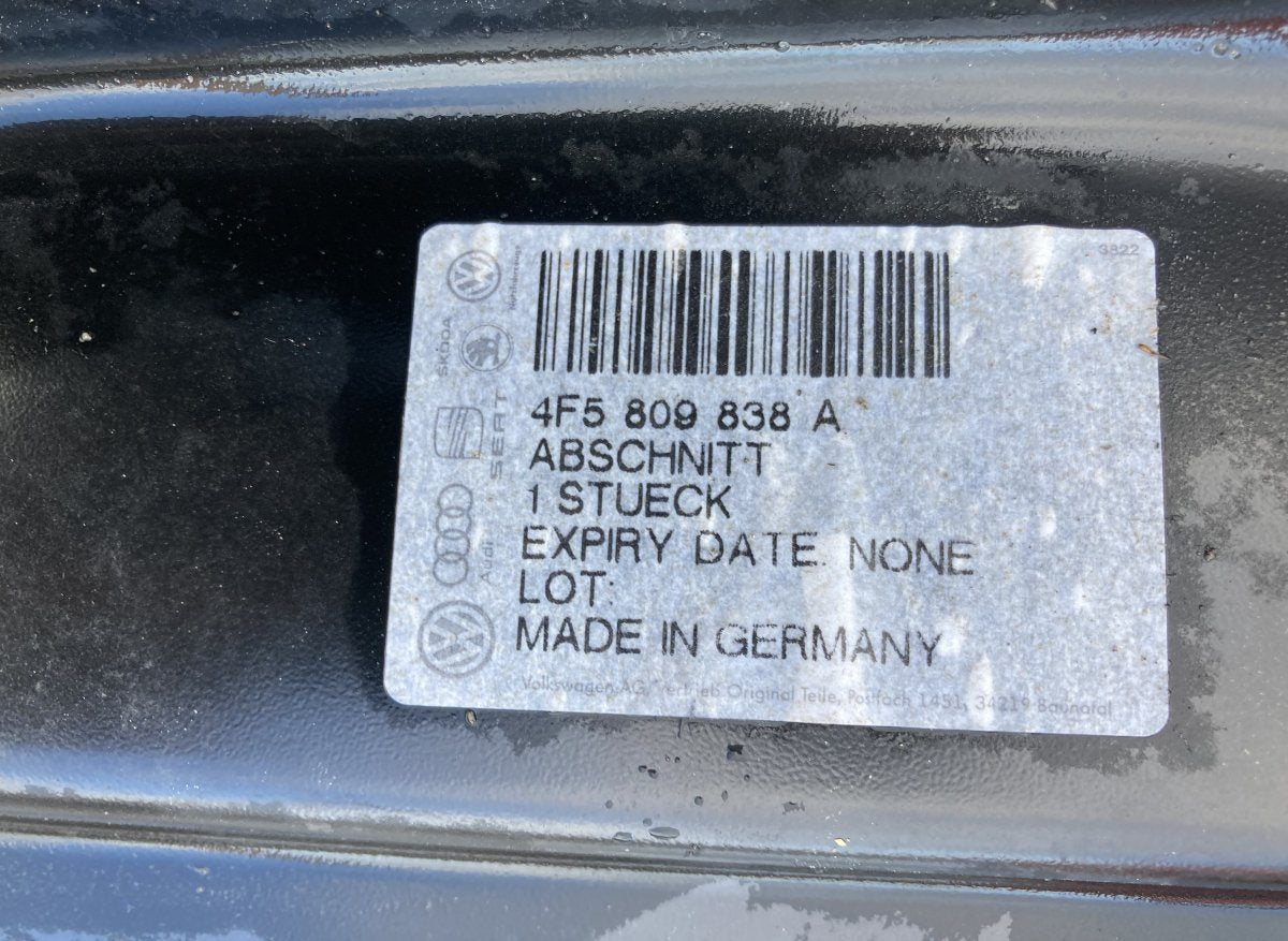 4F5809838A Fender Rear Right AUDI A6 / A6 ALLROAD (C6, 4F) (2004-2011)
