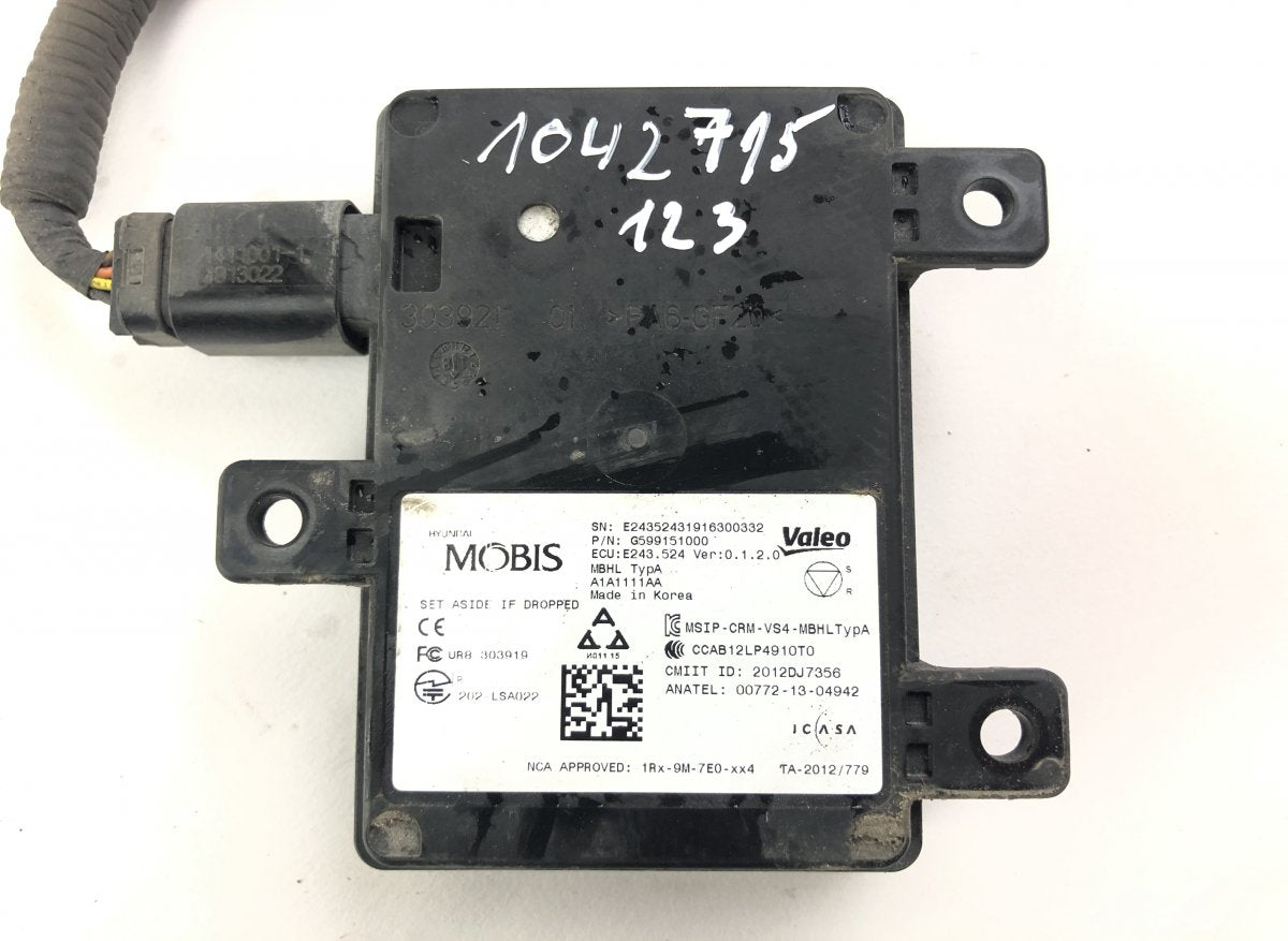 G599151000 BLIND SPOT radar sensor KIA NIRO I (DE) (2016-2022)