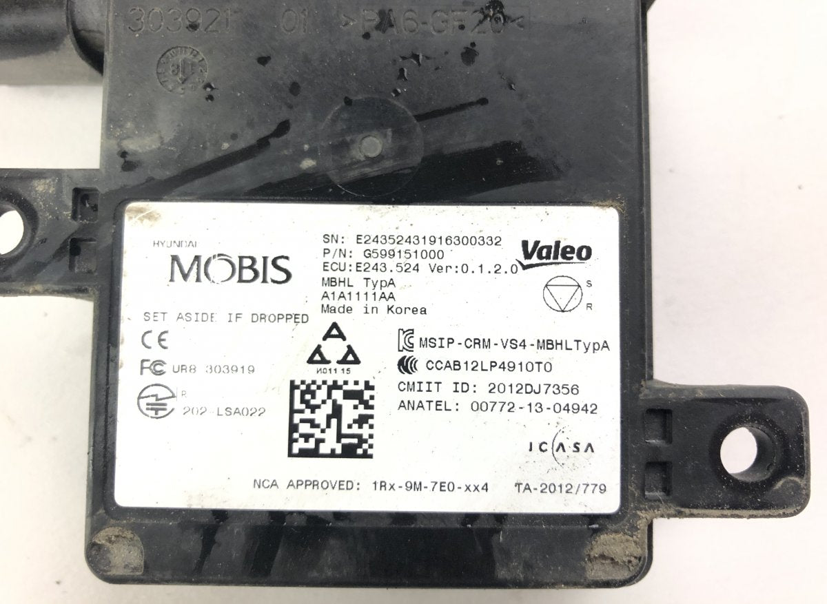 G599151000 BLIND SPOT radar sensor KIA NIRO I (DE) (2016-2022)