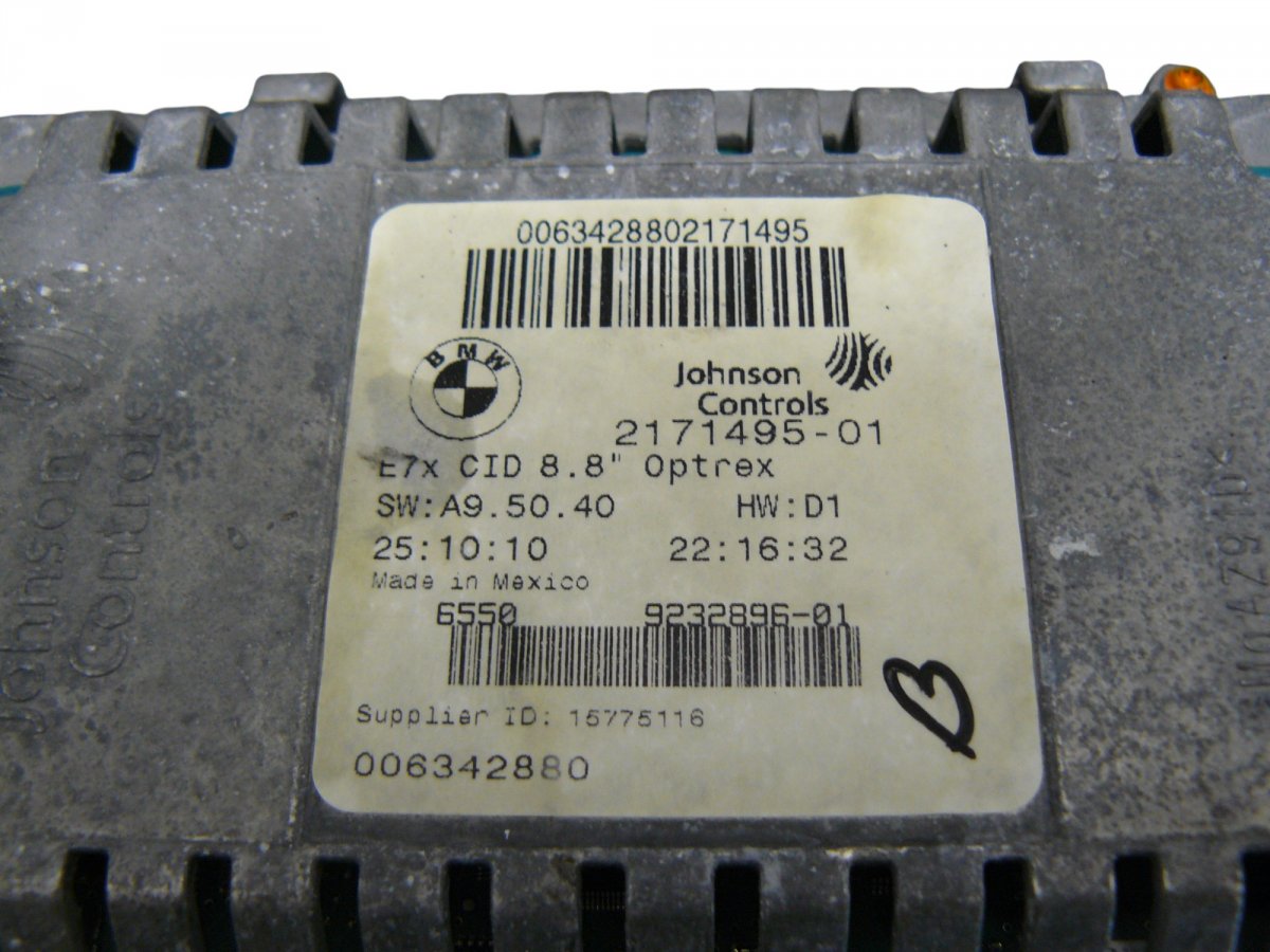 923289601 Dash screen BMW X5 (E70) (2007-2013)