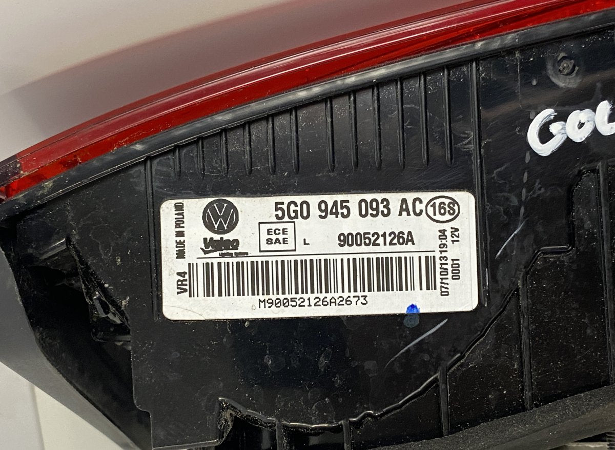 90052126A Inner tail light, left VW GOLF VII (5G1, BA5, BV5, BQ1, BE) (2012-2020)