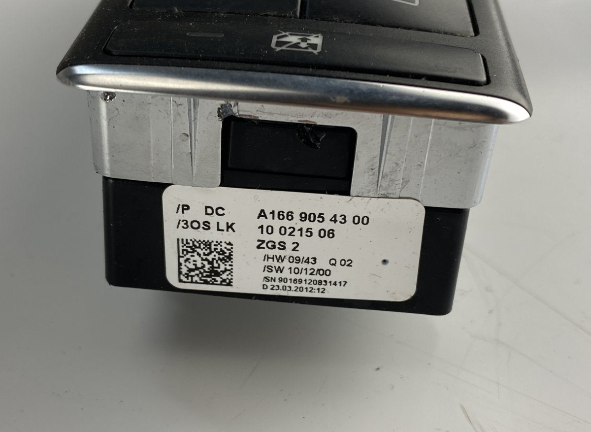 Main windows switch MERCEDES-BENZ B-CLASS (W246, W242) (2011-2018)