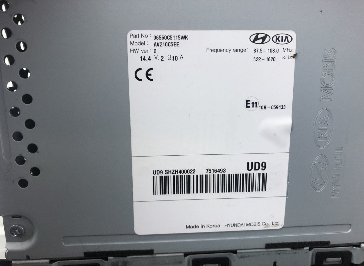 96560C5115WK Radio KIA SORENTO III (UM) (2015-2020)