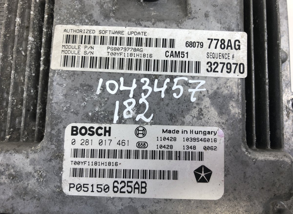 0281018384 Engine Control Unit / module (ECU) JEEP GRAND CHEROKEE IV (WK, WK2) (2010-2021)