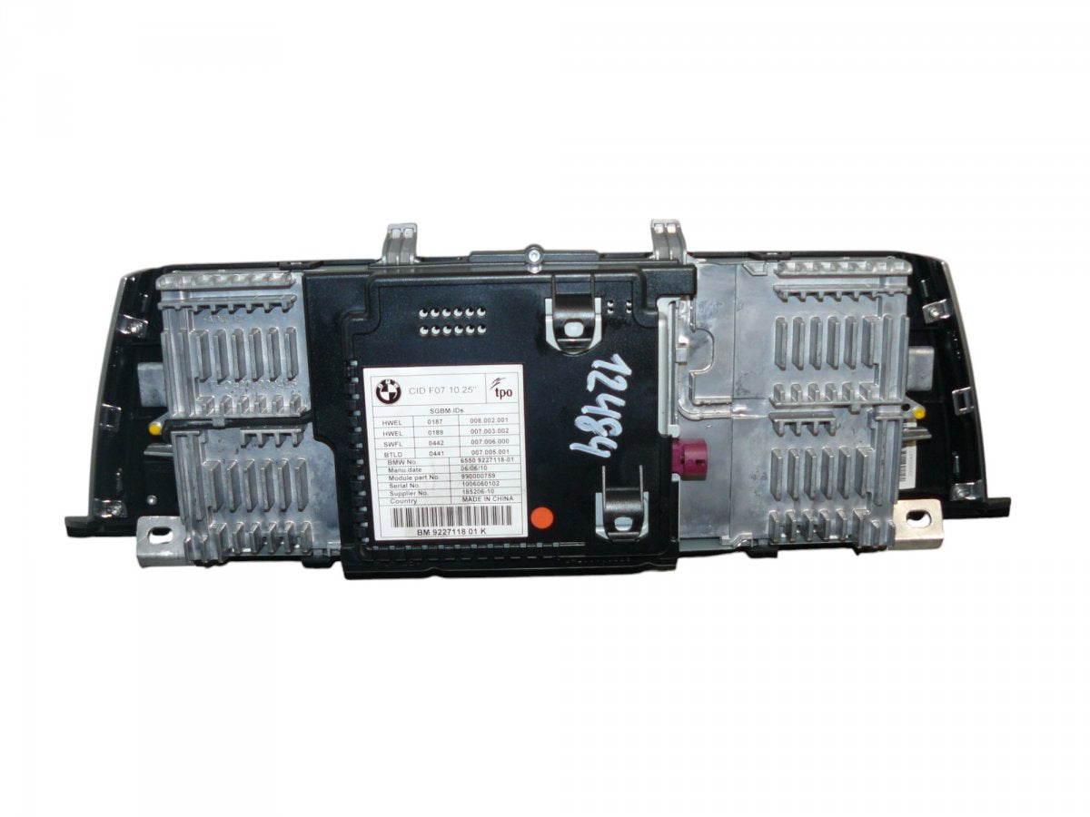 9227118 Dash screen BMW 5 GRAN TURISMO (F07) (2009-2017)