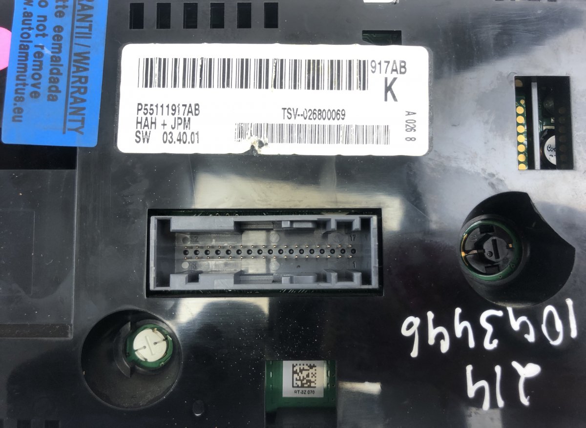 55111807AC Heater control panel CHRYSLER VOYAGER V (RT) (2007-2016)