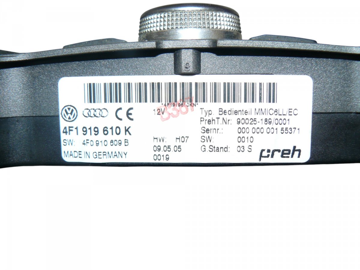 Joystick (MMI control switch / pad) AUDI A6 / A6 ALLROAD (C6, 4F) (2004-2011)