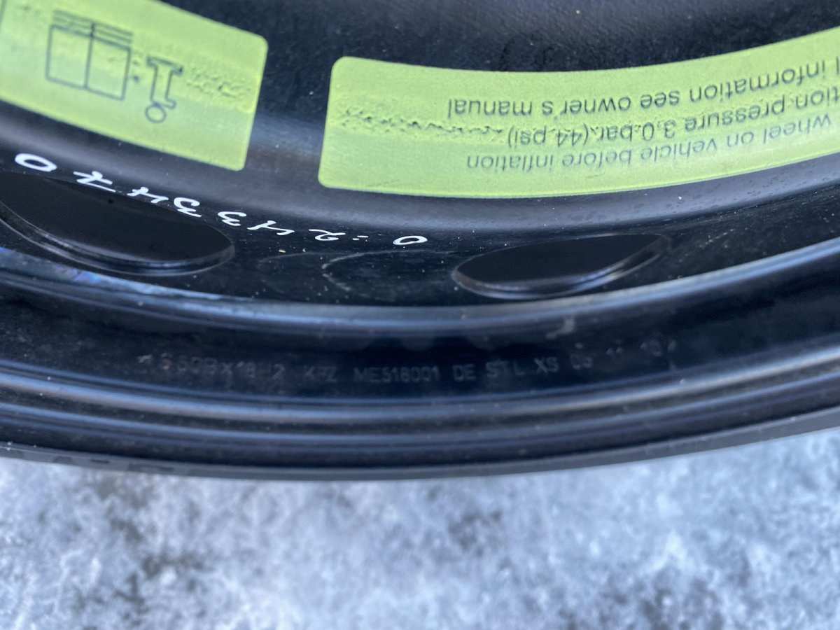 A2514000900 Spare wheel MERCEDES-BENZ R-CLASS (W251) (2006-2013)
