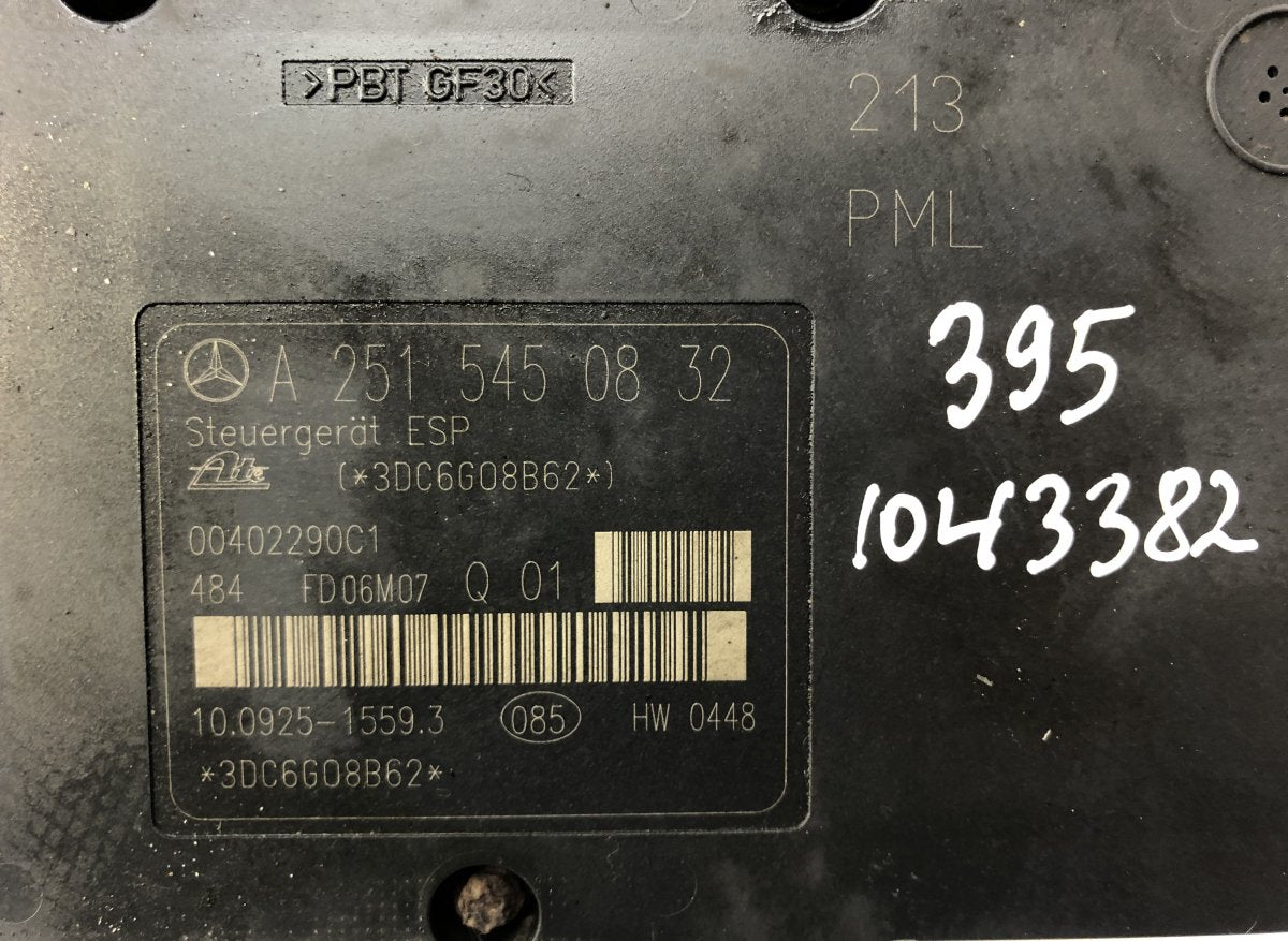 A1634300007 A2515453732 ABS hydraulic unit / pump MERCEDES-BENZ R-CLASS (W251) (2006-2013)