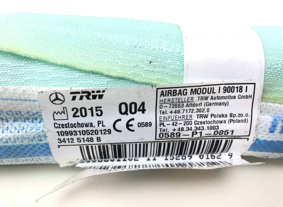 A2058601002 A2058601102 Set of head/curtain airbags MERCEDES-BENZ C-CLASS (W205) (2013-2021)