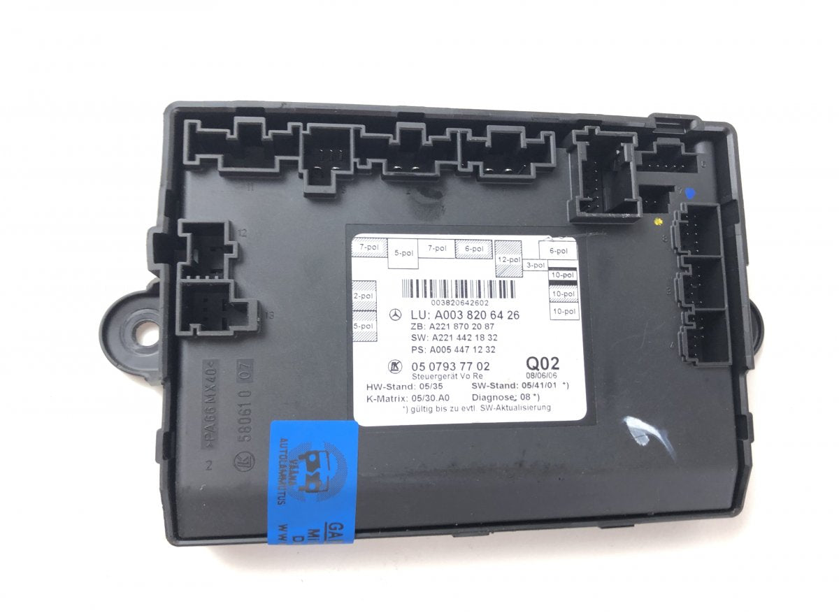 0507937702 0507951501 Door control unit front right MERCEDES-BENZ S-CLASS (W221) (2005-2013)