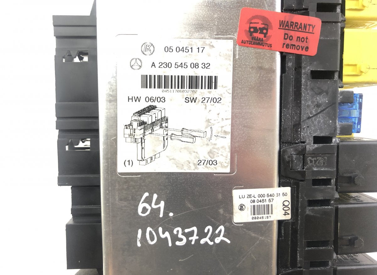 05045117 Fuse box MERCEDES-BENZ SL-CLASS (R230) (2001-2012)