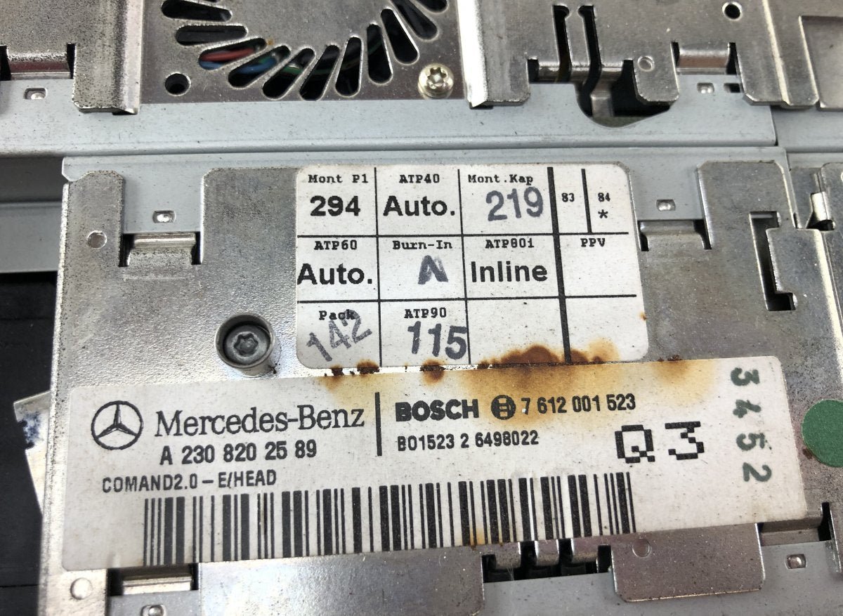 7612001523 8618001514 Radio MERCEDES-BENZ SL-CLASS (R230) (2001-2012)